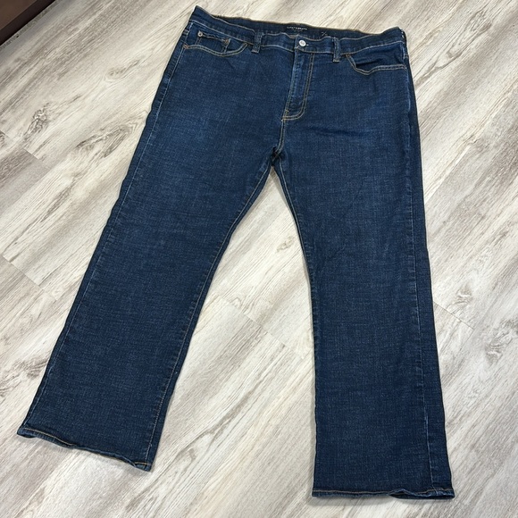 Lucky Brand Denim Men’s 181 Relaxed Fit Straight Leg Dark Wash Jeans / Sz 40x30 - Picture 1 of 9